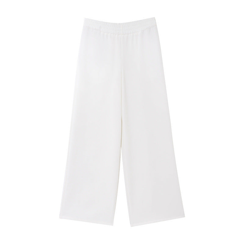 Spring And Summer Travel Hunting Shirt Crepe Wide Leg Pants