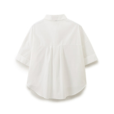 Embroidered Polyester Shorts Silk Shirt