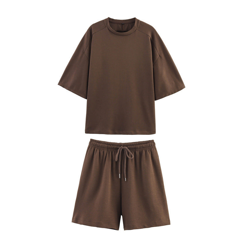 Short Sleeve Double-sided Cloth Sweater Pants