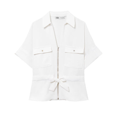 Spring And Summer Travel Hunting Shirt Crepe Wide Leg Pants