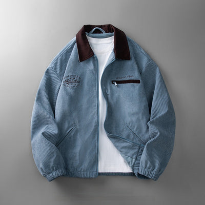 Corduroy Jacket Men's Solid Color Jacket Casual Top