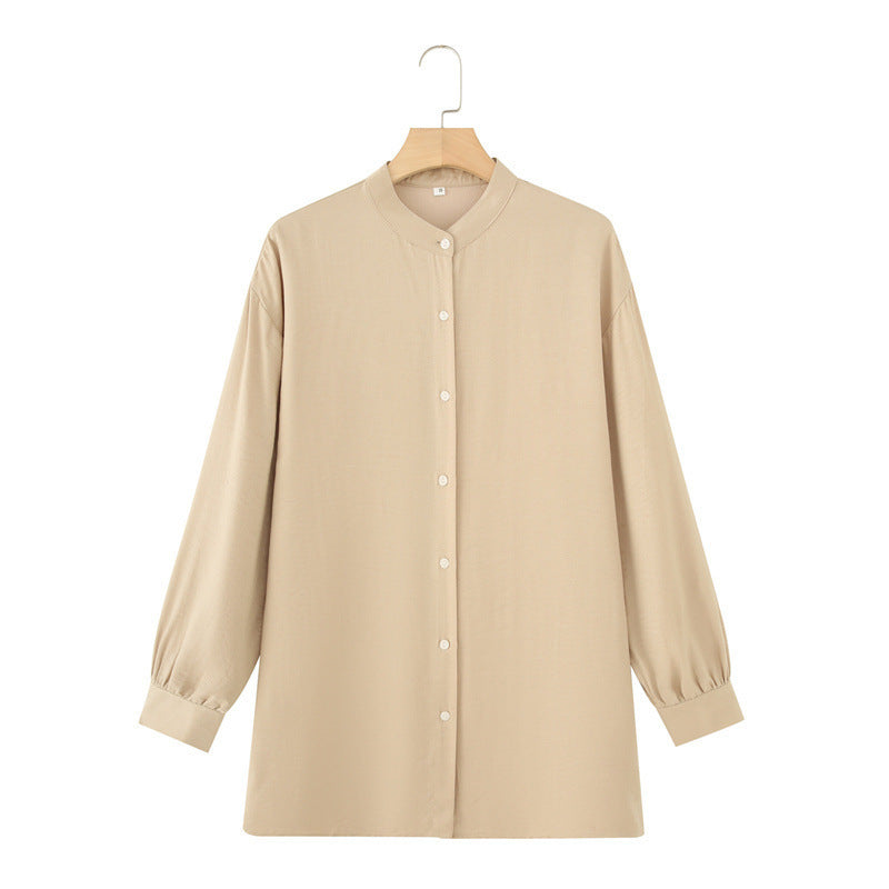 Long Sleeve Shirt Loose Wide Leg Pants Casual Two-piece Suit